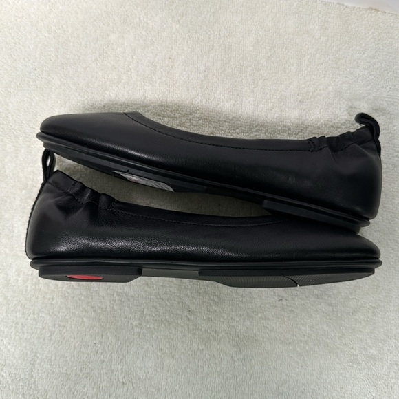 Fitflop Black Leather Allegro Ballerina Flat Size 5 - Picture 4 of 13